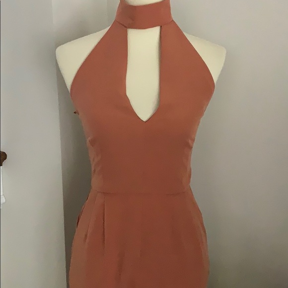 Lavish Alice Keyhole High Neck Jumpsuit- Like New - Picture 4 of 8